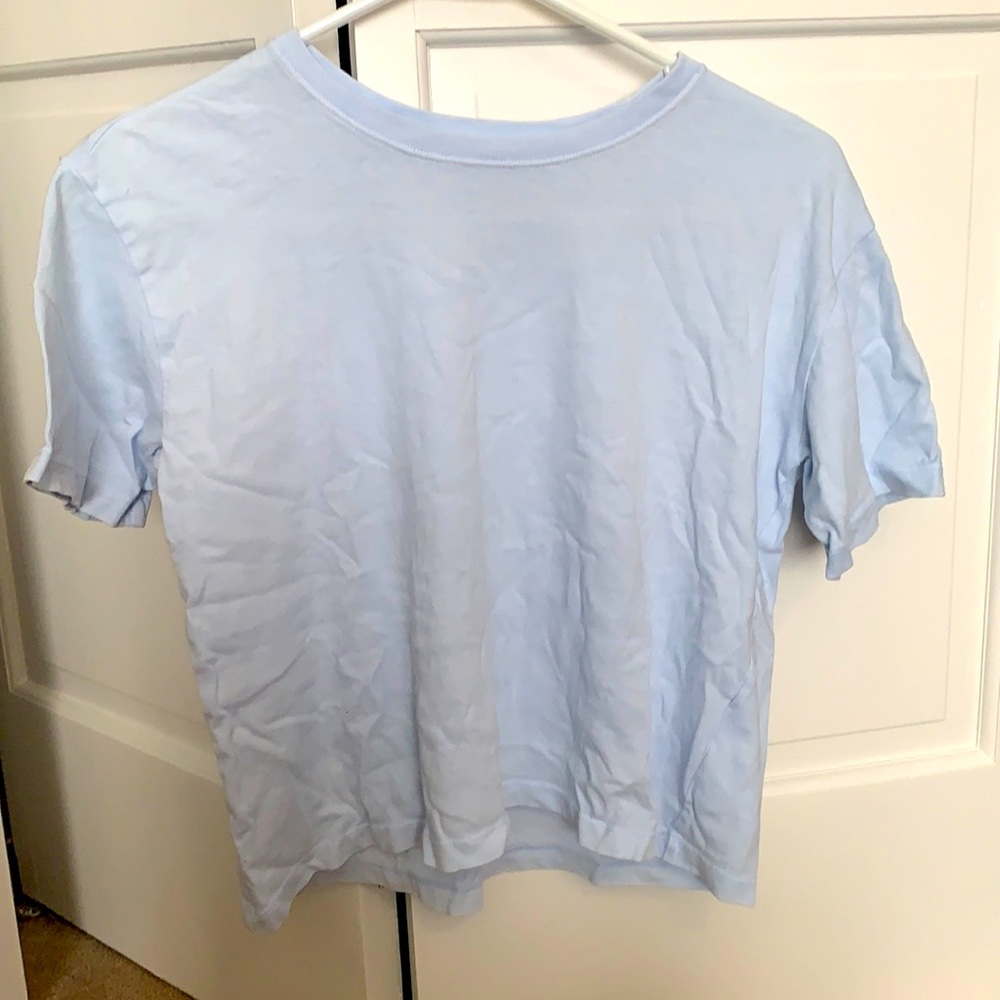 Blue tee